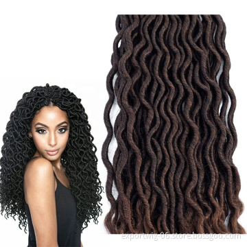 sister twist micro Faux Straight natural spring locs wholesale Wavy Goddess synthetic crochet braids dreads